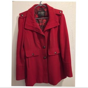 Xxl Red Guess Jacket